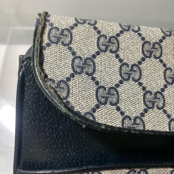 Vitage GUCCI GG monogram black clutch purse made in italy - Picture 10 of 16